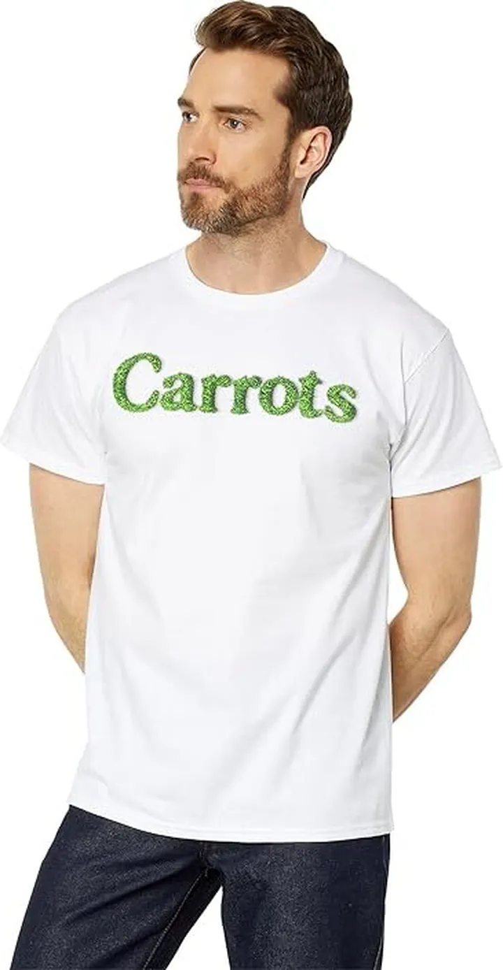 Carrots By Anwar Carrots Grass Wordmark Tee (White) Men's Clothing