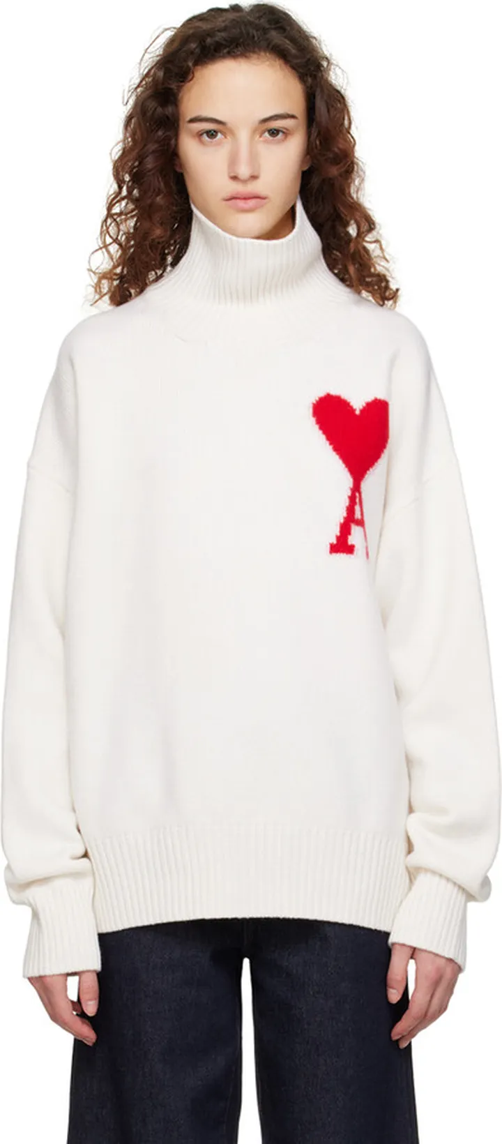 AMI Alexandre Mattiussi Off-White Ami de Cœur Turtleneck
