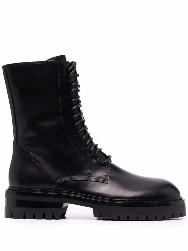 Leather Combat Boots