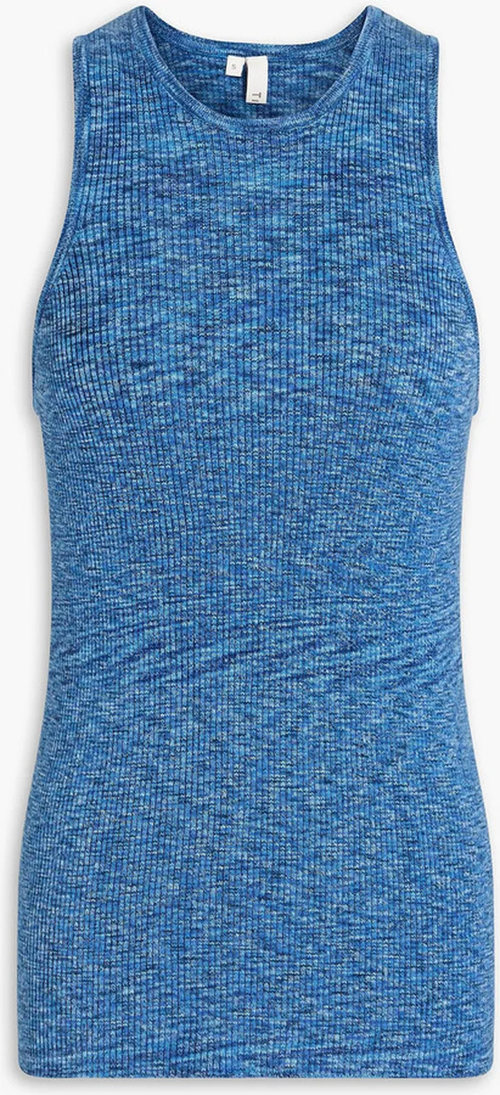 Ribbed marled cotton tank