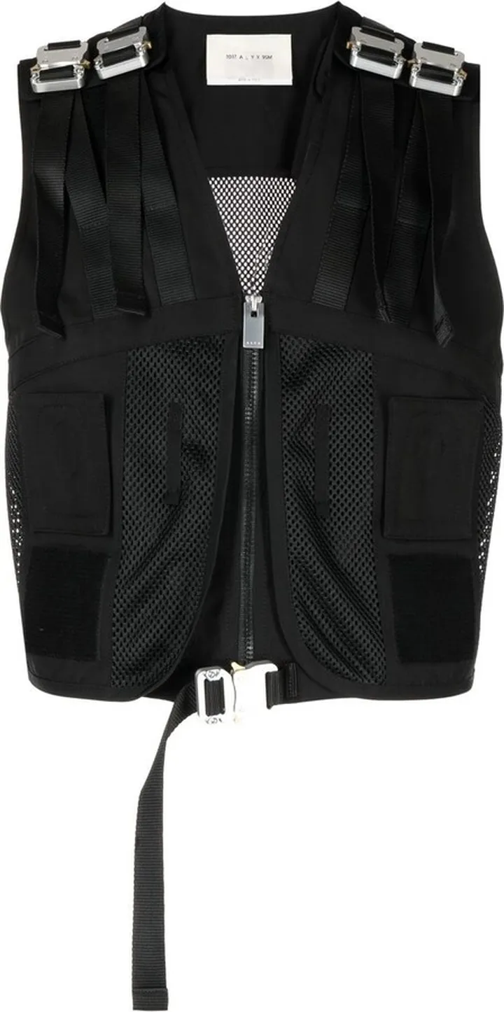 Buckle-Fastening Utility Gilet