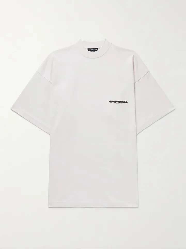 Oversized Logo-Print Cotton-Jersey T-Shirt