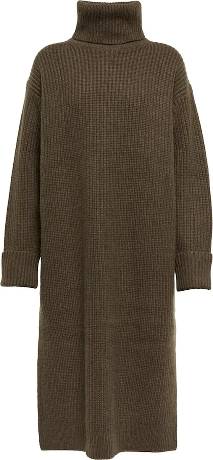Wool-blend turtleneck sweater dress