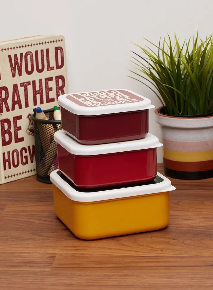 Snack Boxes Set Of 3 - Harry Potter (Hogwarts)