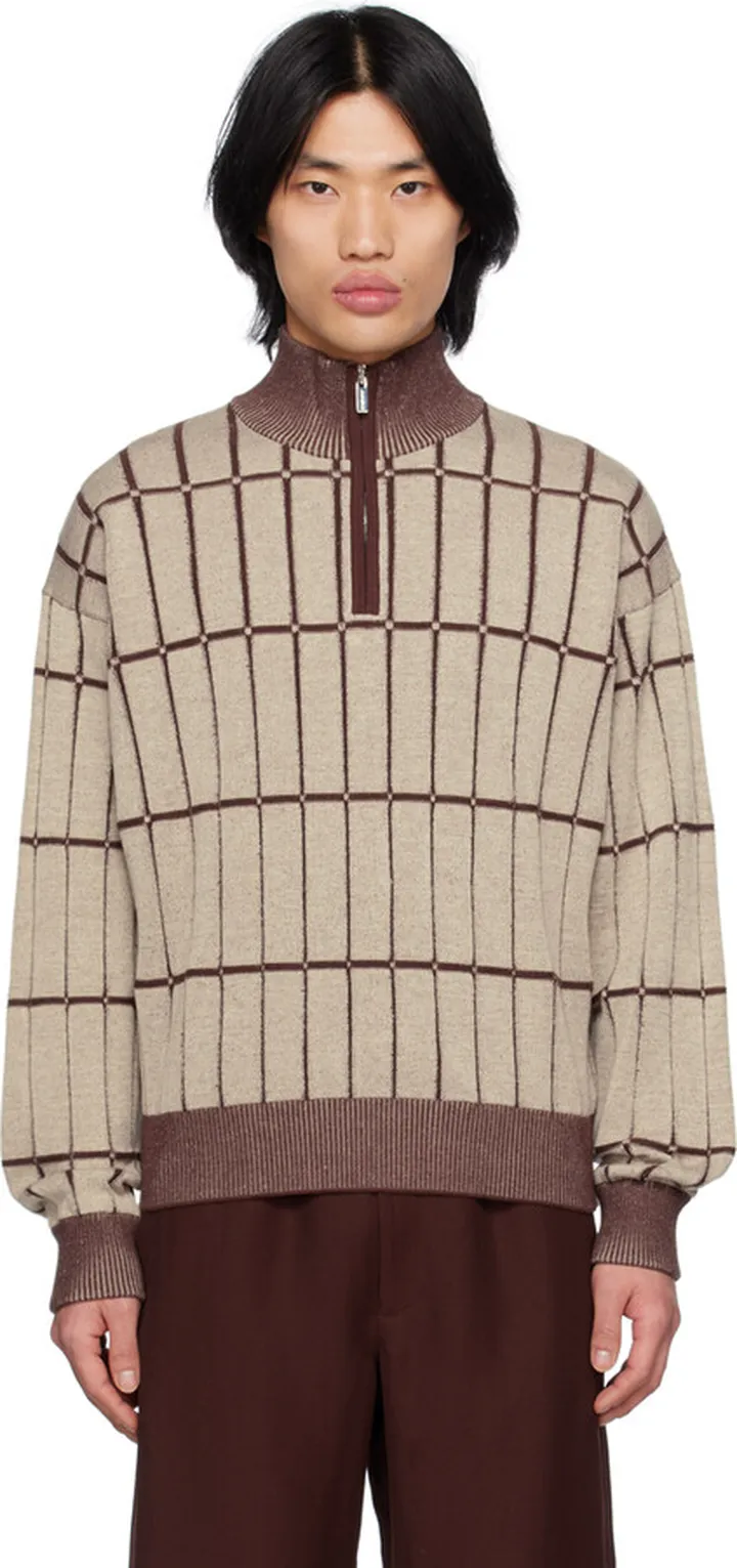 Jacquemus Beige Le Raphia 'Le Pull Malha' Sweater