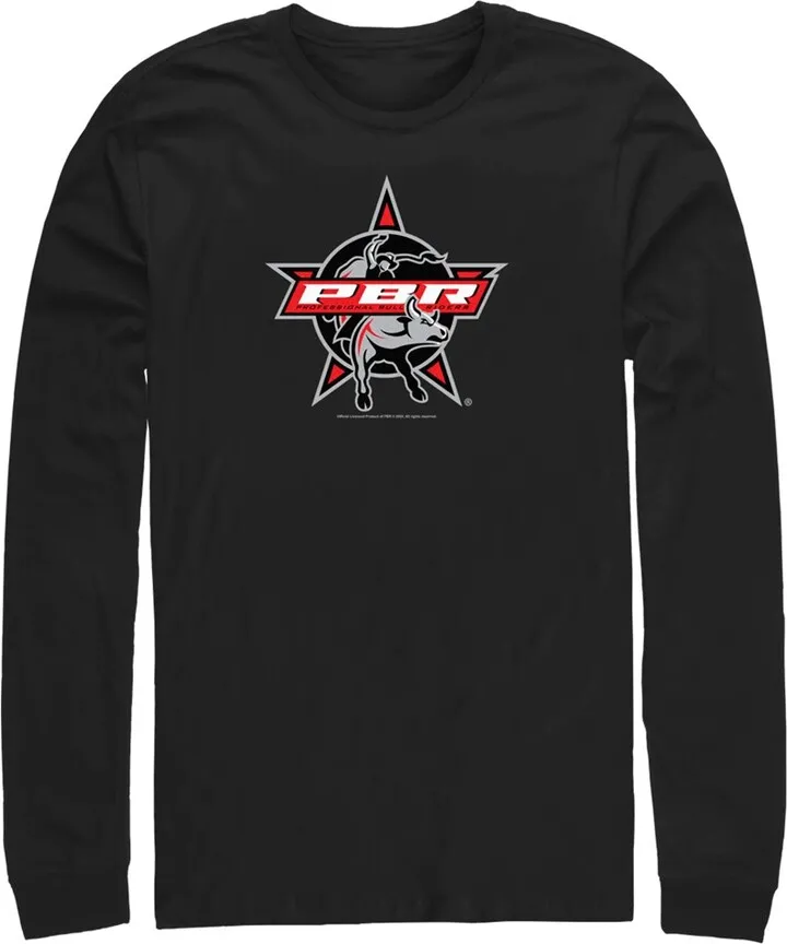 Men's Professional Bull Riders Official Logo Long Sleeve Shirt - Black - X Large