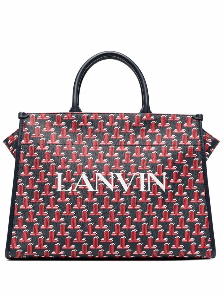 Monogram-Print Tote Bag