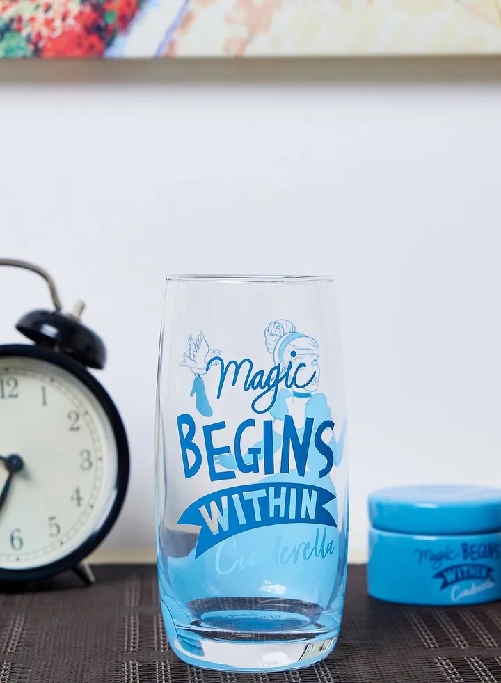 Cinderella Print Glass