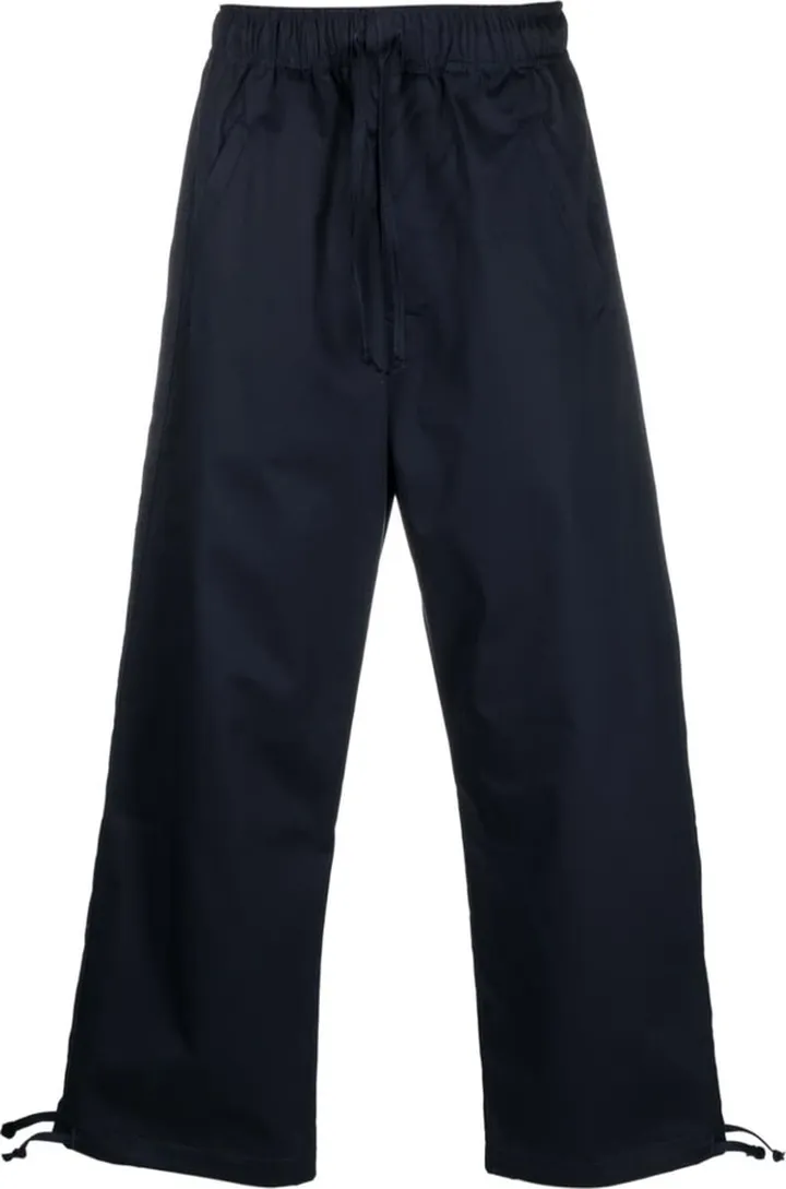 Wide-Leg Cotton Trousers