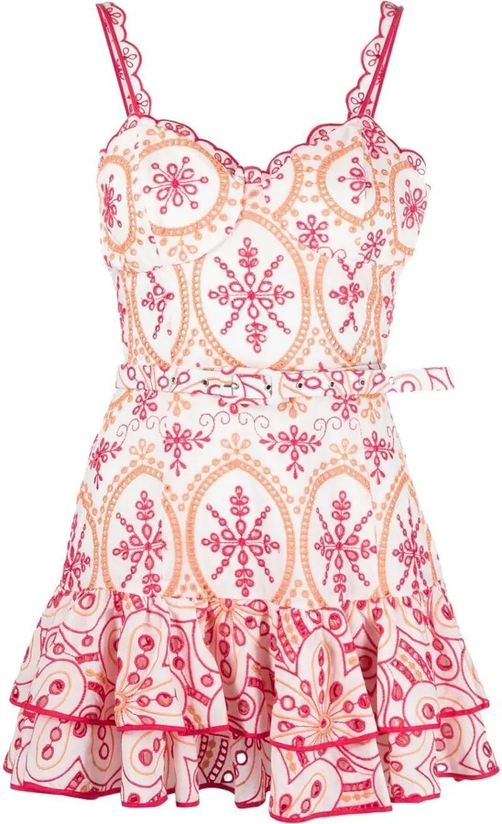 Marianne sweetheart-neckline minidress