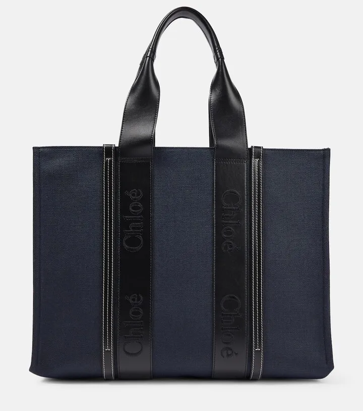 Woody Large denim tote