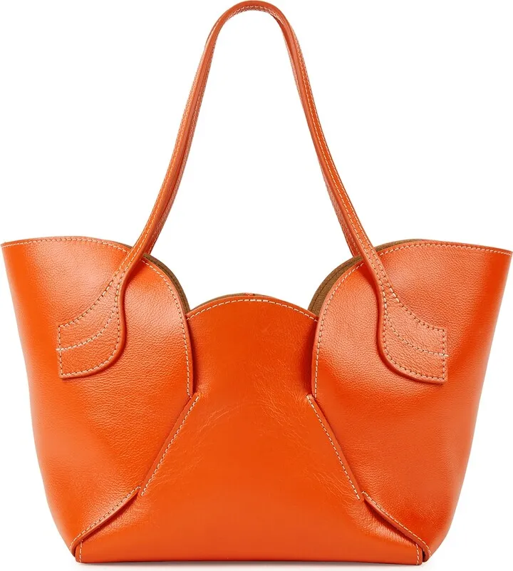 Hereu Sepal Small Leather Tote