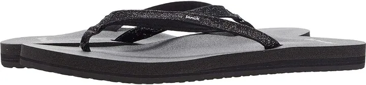 Sanuk Yoga Joy Sparkle (Black Sparkle) Women's Shoes