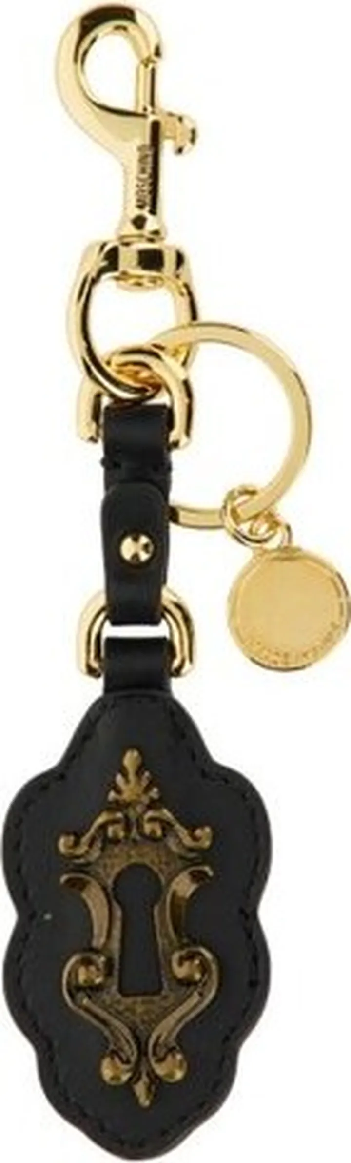 Moschino Baroque Lock Detailed Keychain