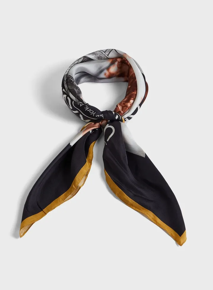 Seasonal Silk Scarf 90X90