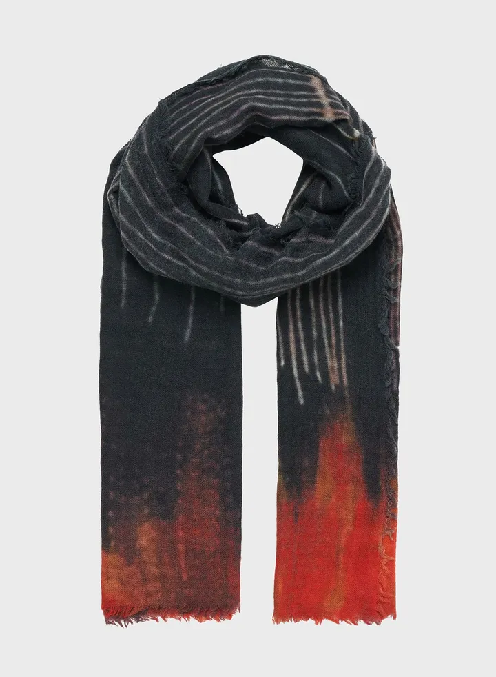 Organic Print Line Scarf