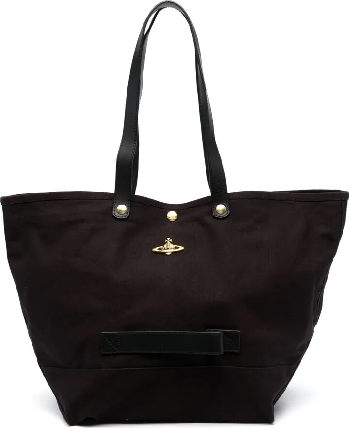 Orb-plaque canvas tote bag