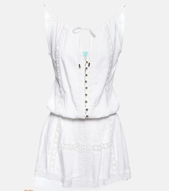 Chelsea tie-neck minidress