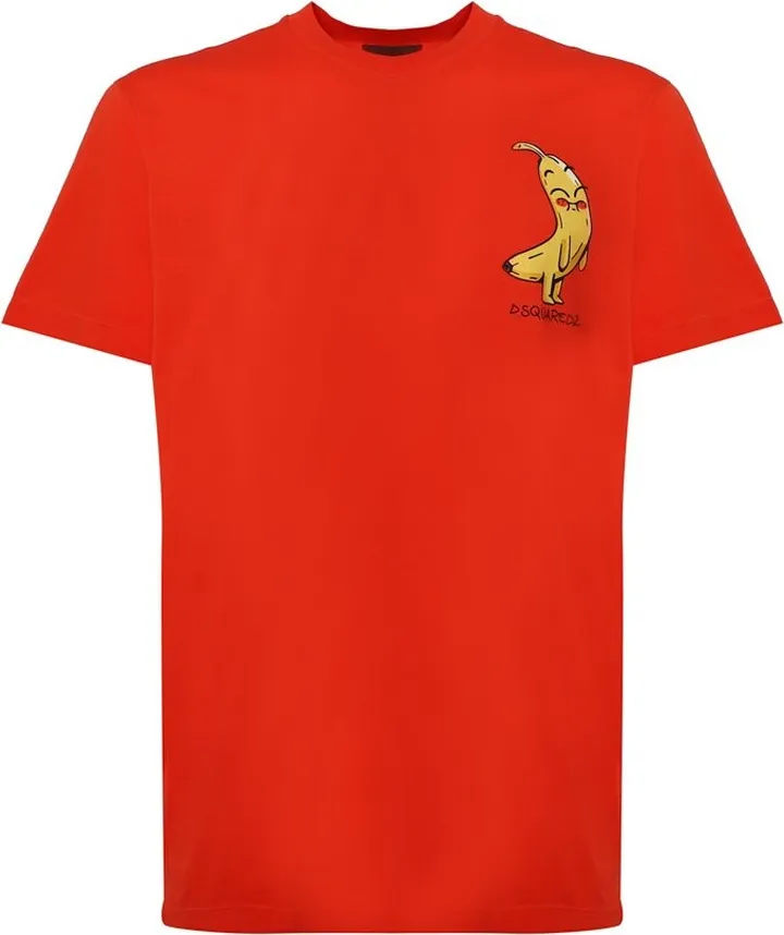 Dsquared2 Banana Print Crewneck T-Shirt