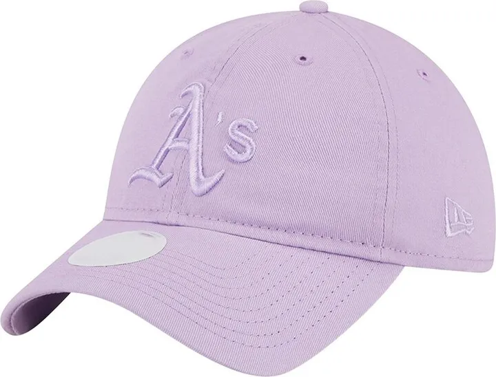 Women's New Era Lavender Oakland Athletics Tropic Core Classic 9TWENTY Adjustable Hat