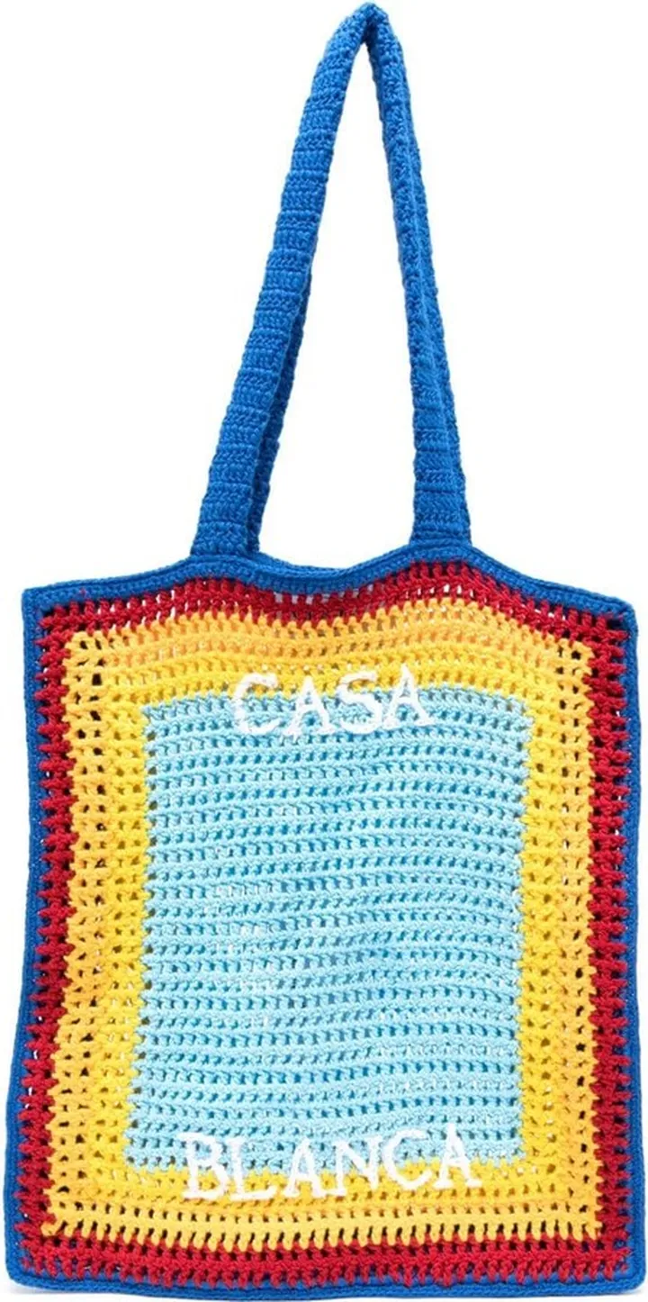 Embroidered-Logo Shoulder Bag