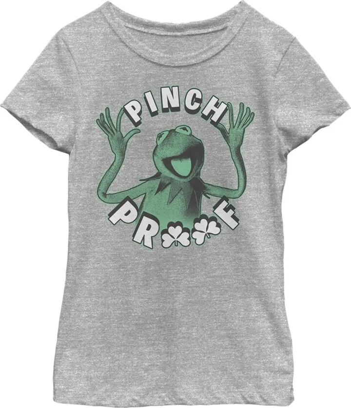 Girl's The Muppets Pinch Proof T-Shirt - Athletic Heather - Medium