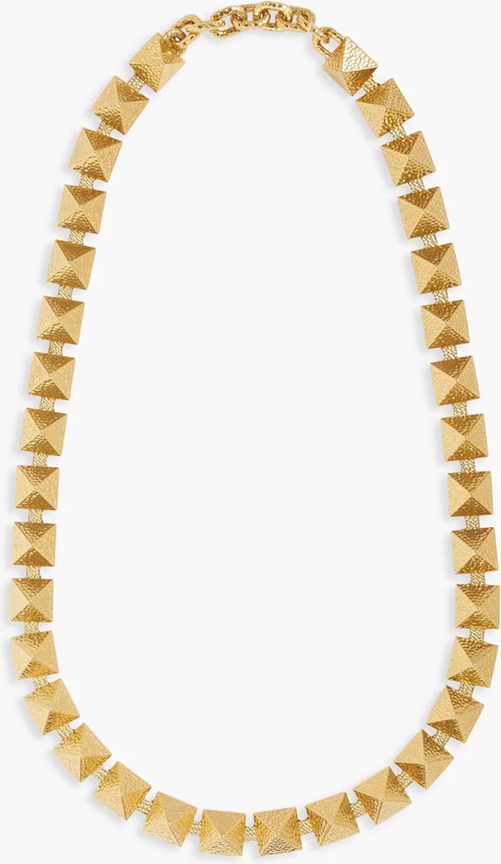 Studded gold-tone belt