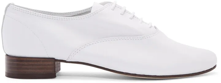 Repetto White Zizi Oxfords