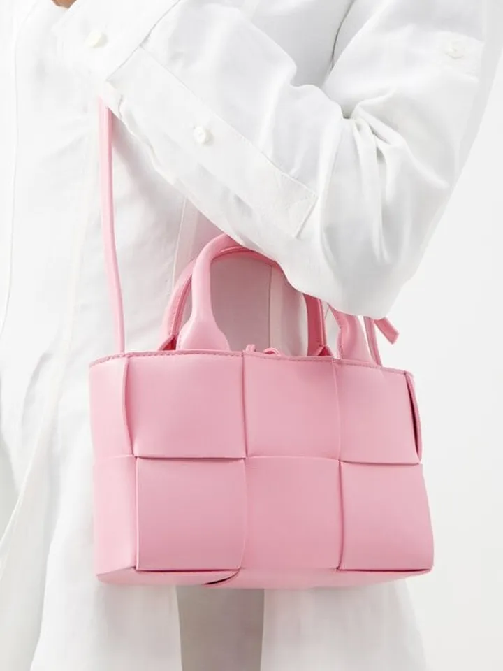 Arco Mini Intrecciato-leather Tote Bag