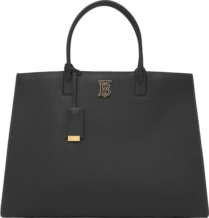 Medium TB Leather Tote