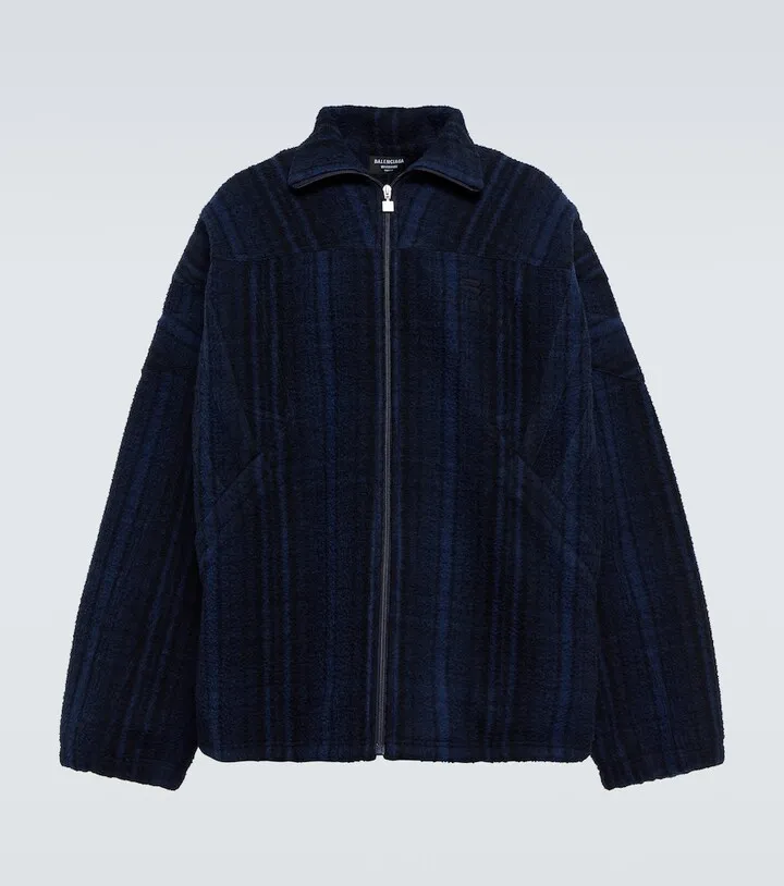 Checked wool jacket