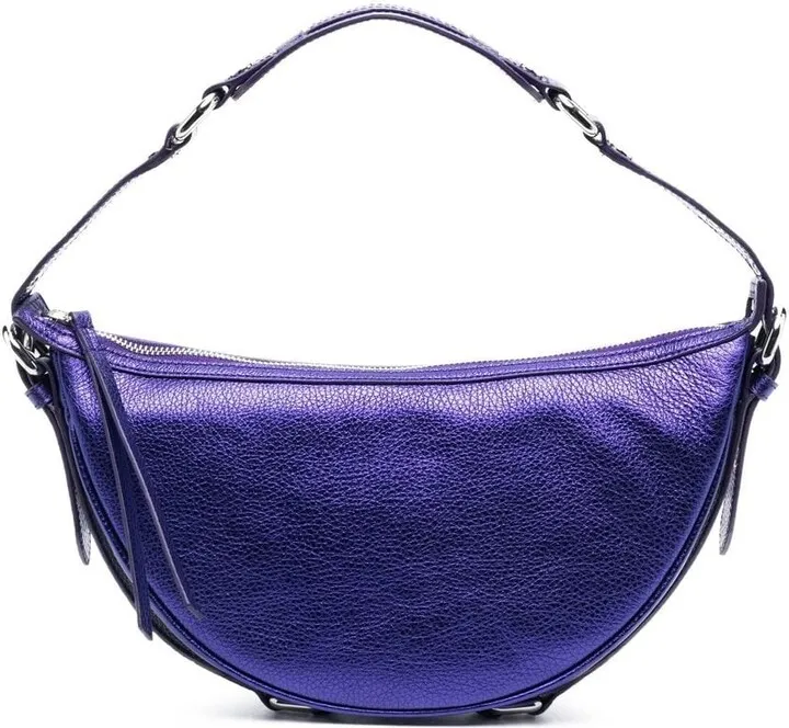 Pebble-Texture Leather Shoulder Bag