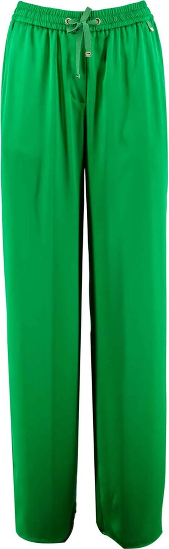 Soft Satin High-waisted Trousers