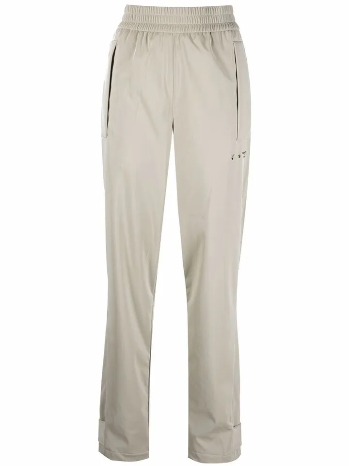 Hands Off logo track pants