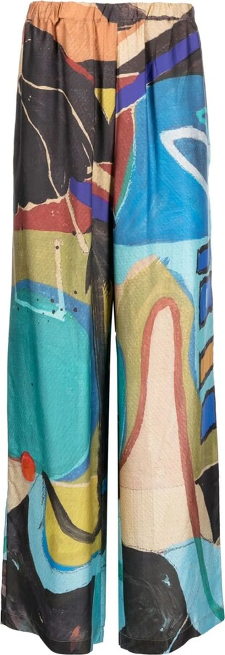 Blue Sociale Wide Leg Trousers