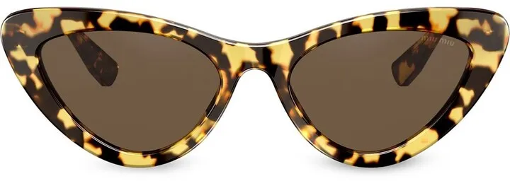 Tortoiseshell Cat-Eye Frame Sunglasses
