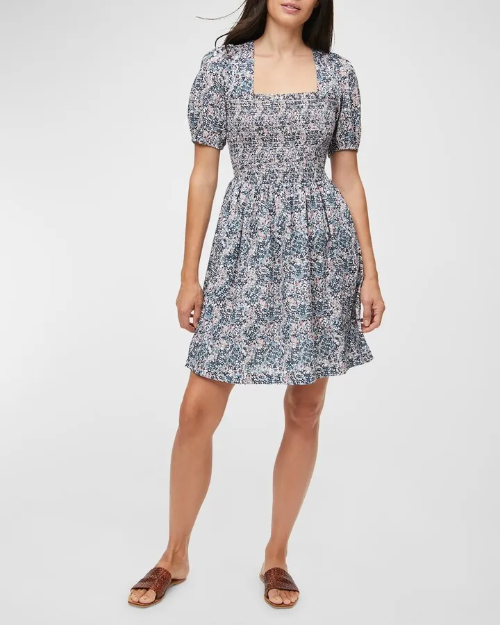 Jude Puff-Sleeve Mini Dress