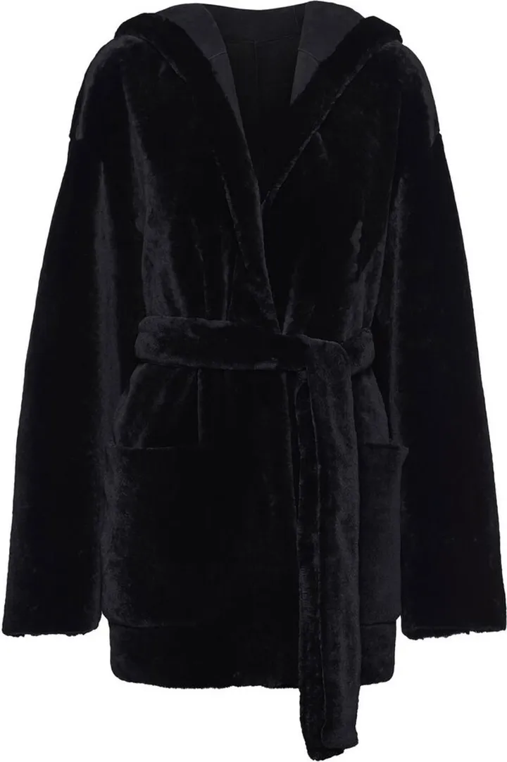 Shearling Deconstructed-Caban Jacket