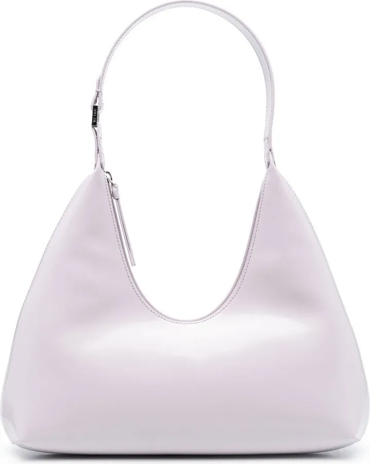 Amber leather shoulder bag