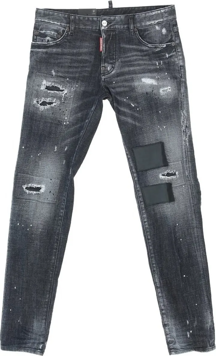 Dsquared2 Logo Patch Distressed Jeans