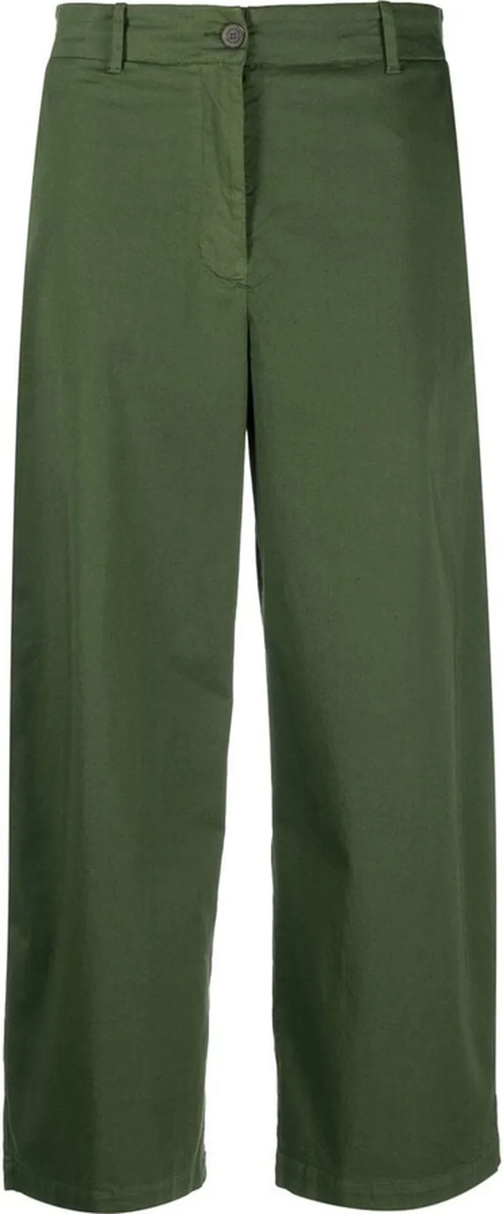 Cropped Wide-Leg Trousers