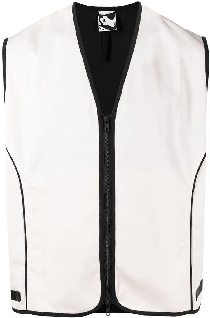 Contrasting-Trim Detail Vest