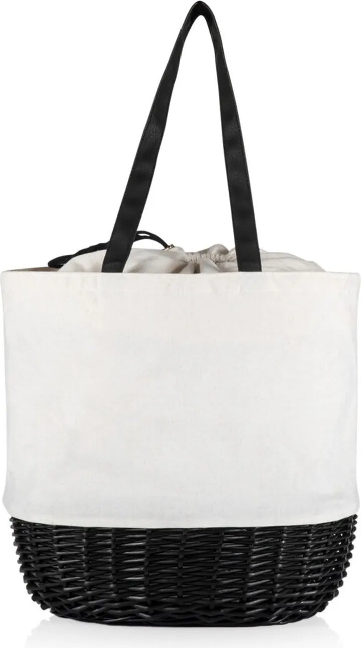 Coronado Canvas and Willow Basket Tote