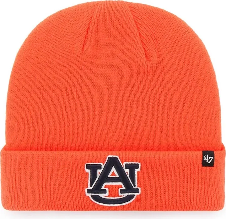 Men's Orange Auburn Tigers Raised Cuffed Knit Hat
