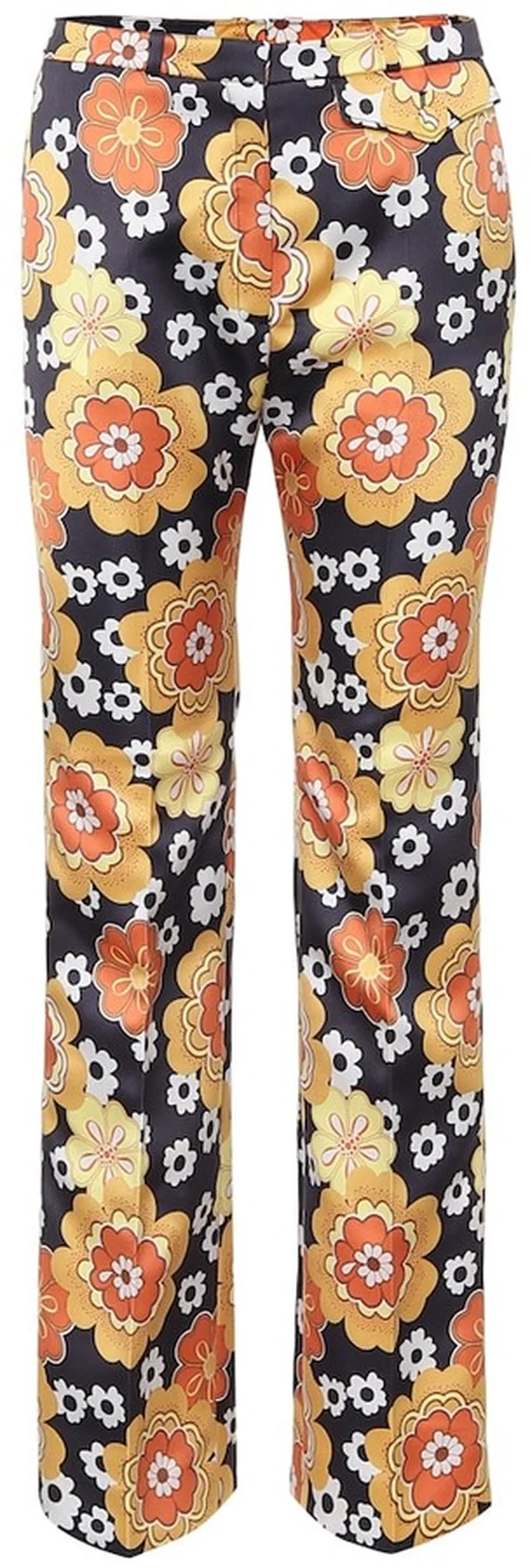 Floral straight pants