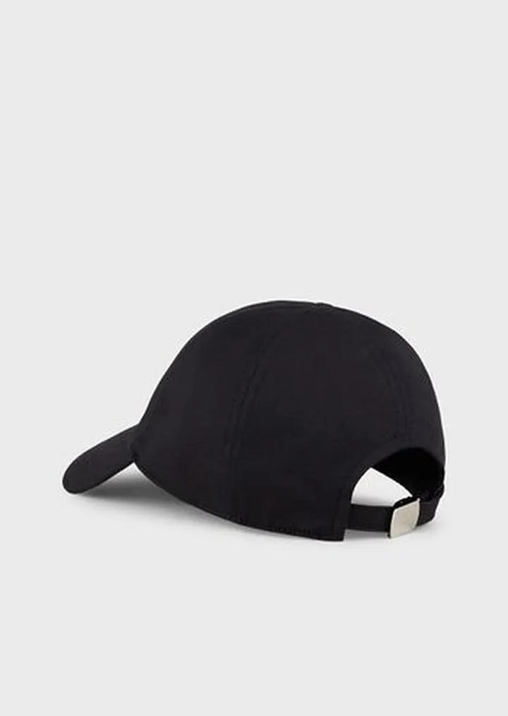 Stretch-cotton baseball cap with logo