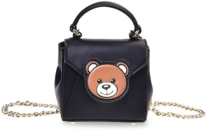 Mini Bear Leather Satchel