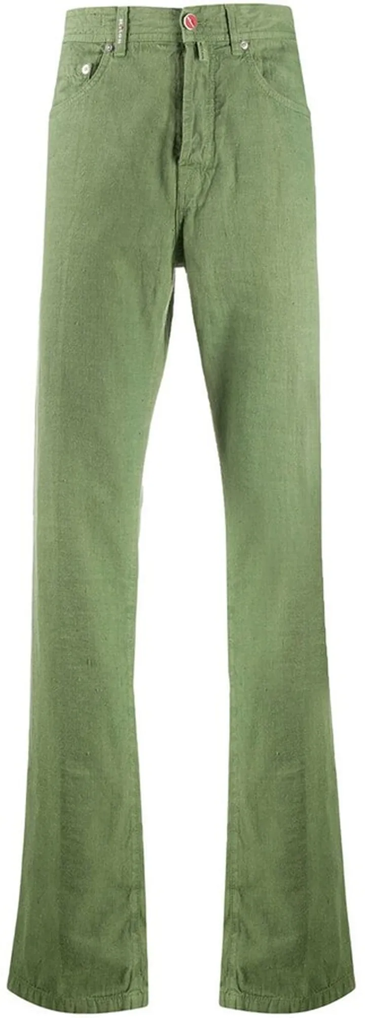 Mid Rise Straight-Fit Trousers
