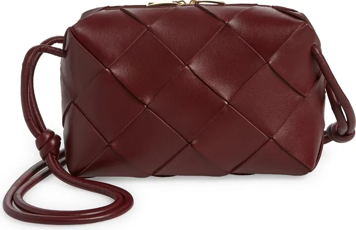 Large Intrecciato Leather Crossbody Bag