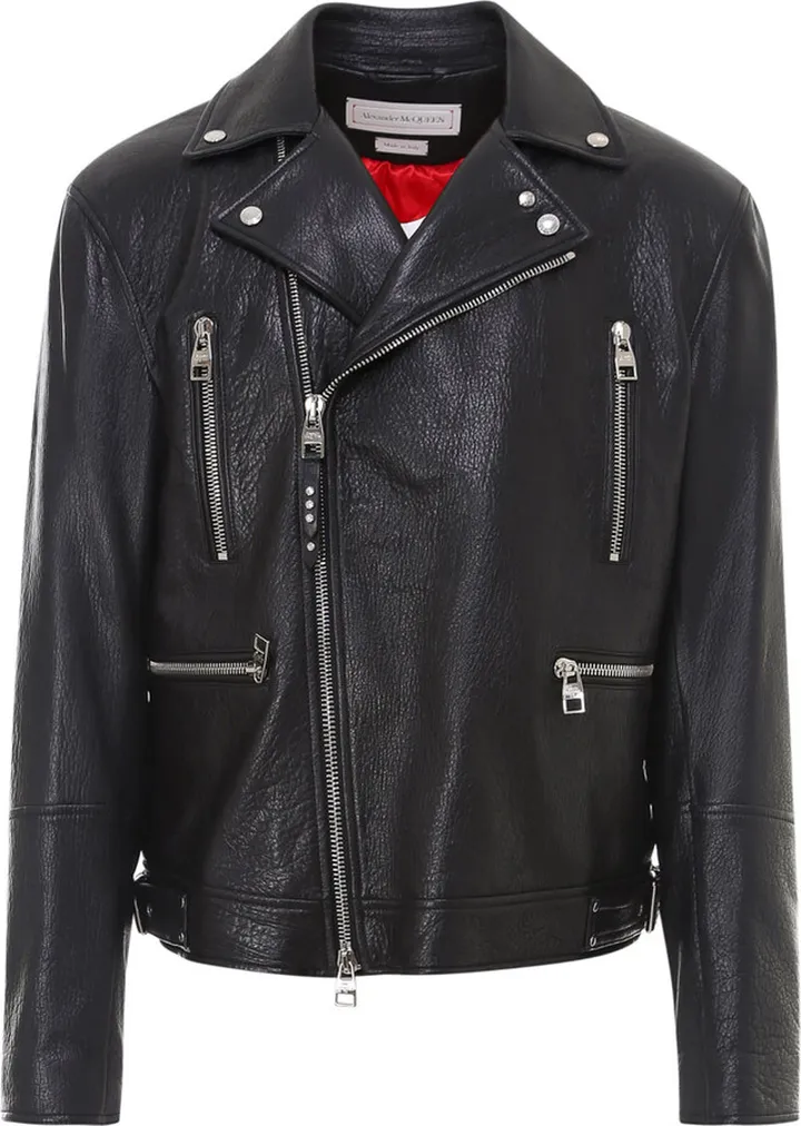 Alexander McQueen leather Biker Jacket